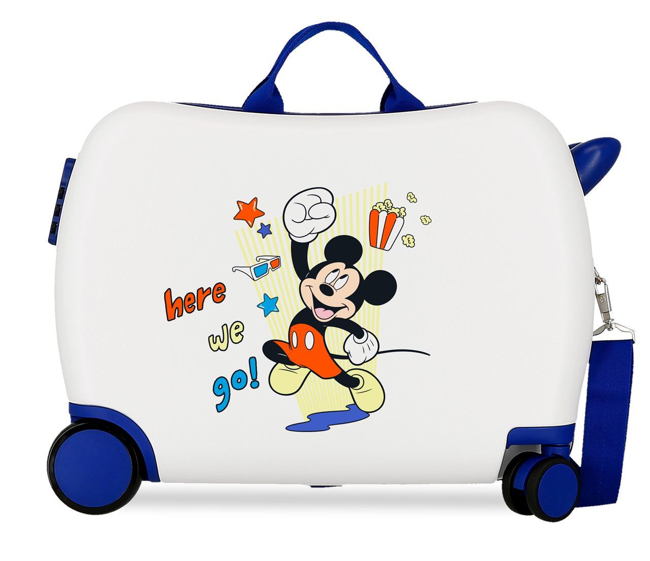 4779845 Maleta Inf.ABS 4r. (2.Multi) MICKEY Here we go blanc