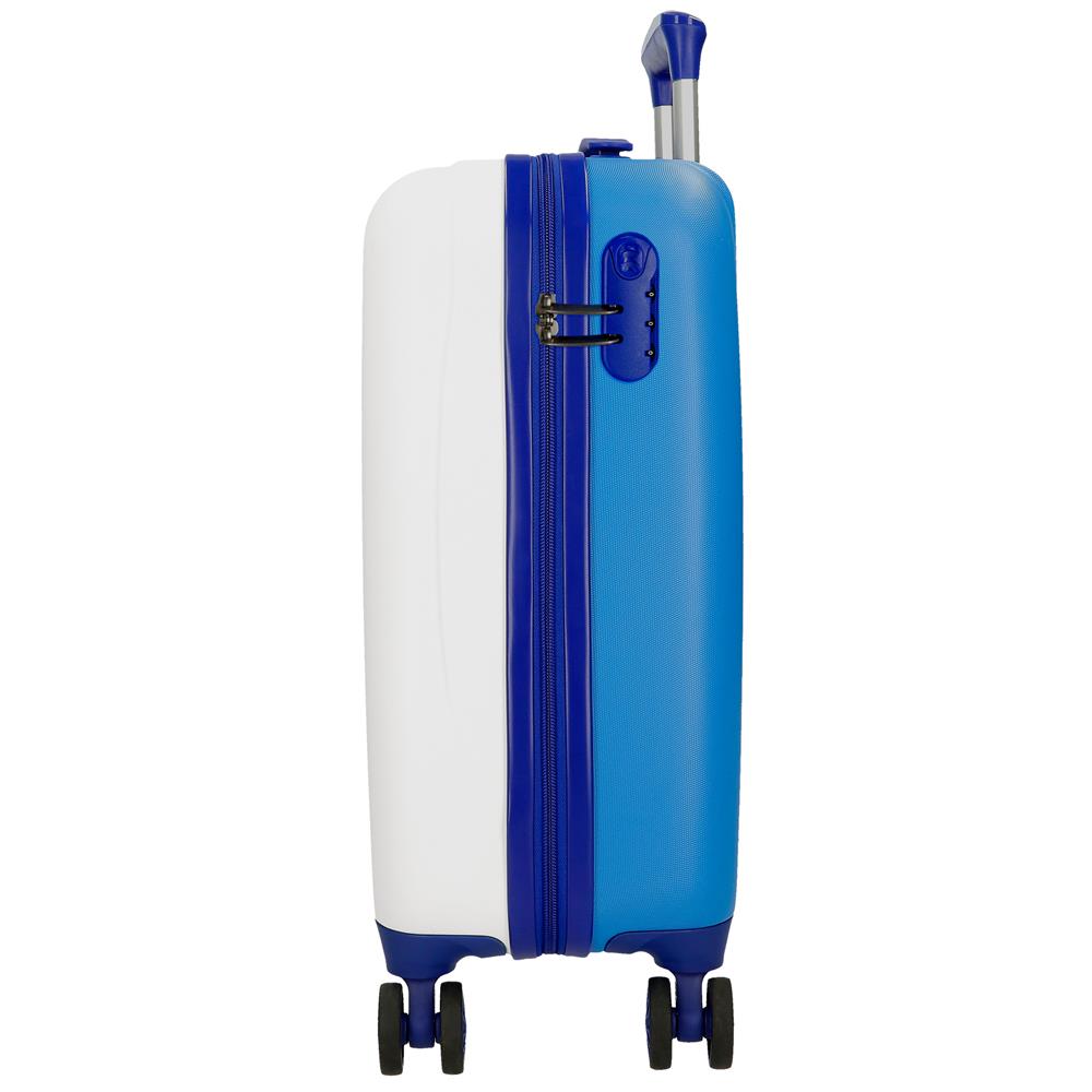 TROLLEY ABS 50CM. 4R. CARS DESTINATION WHITE C.105
