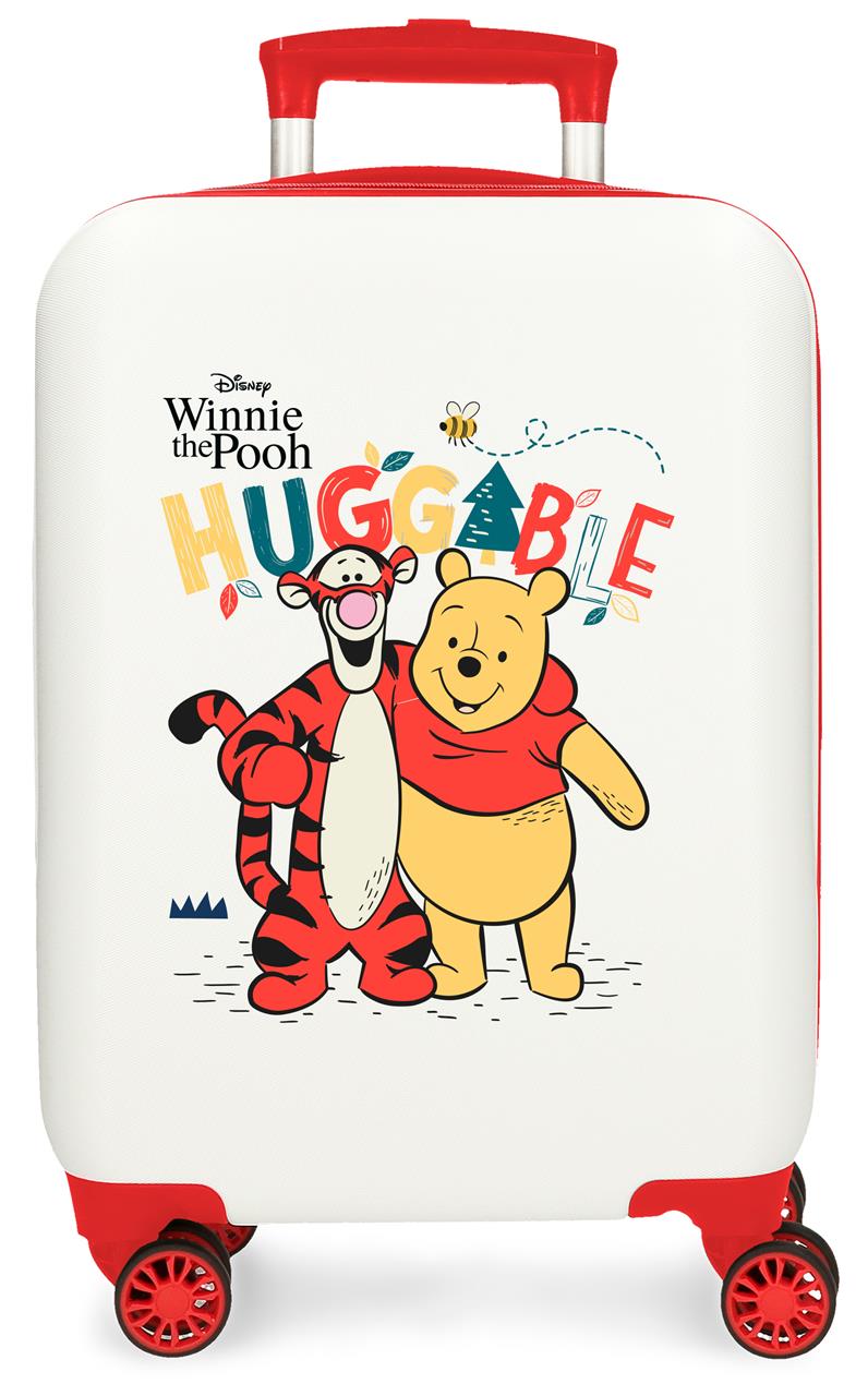 4841341 TROLLEY ABS 50CM. 4R. WINNIE & TIGER BLANCO/ROJO