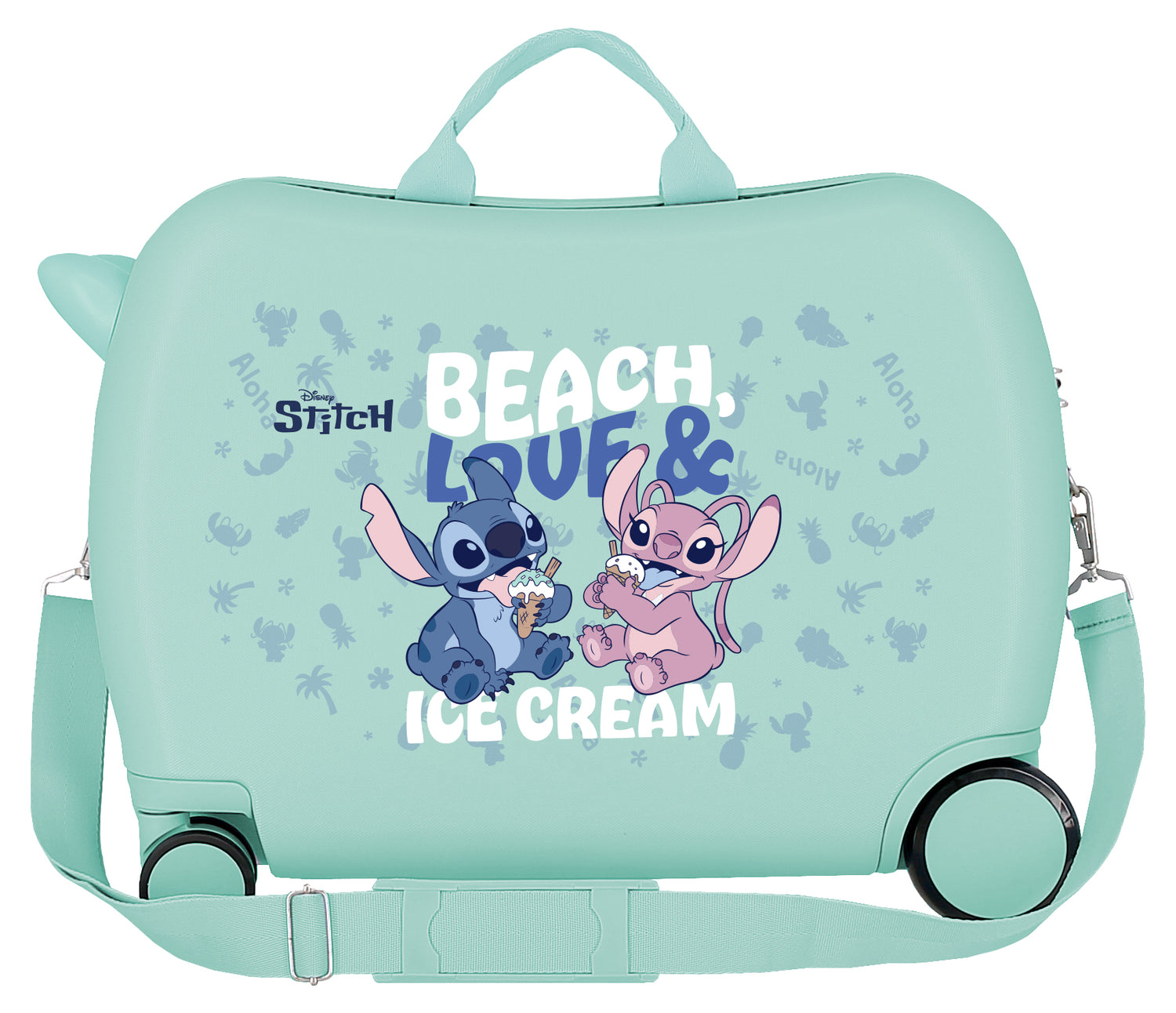 LOWER SUITCASEABS 4R.(2 MULTI.) 45CM. STITCH BEACH&LOVE TURQUOISE