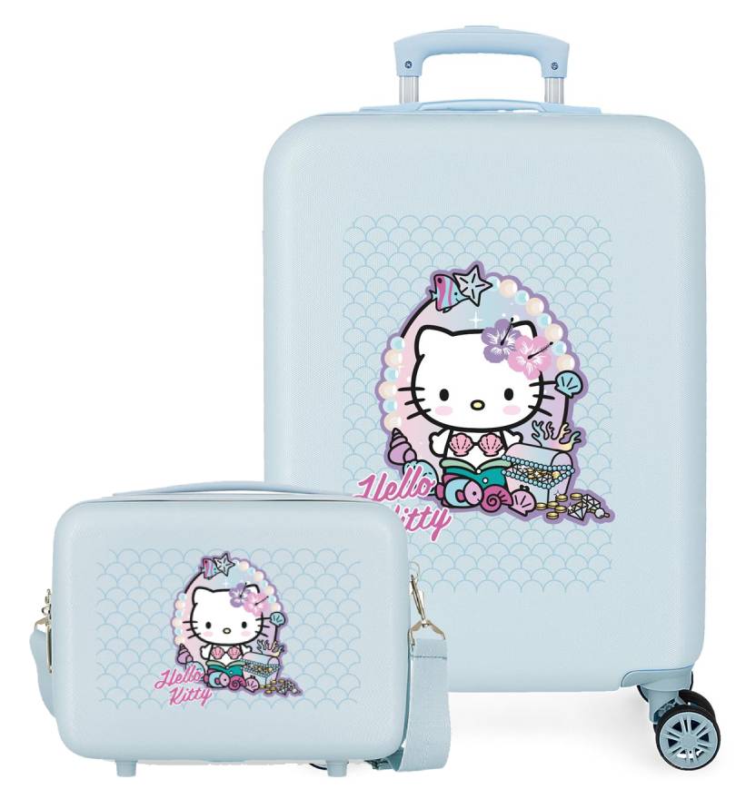 Pack maleta de cabina + neceser MERMAID KITTY de SANRIO