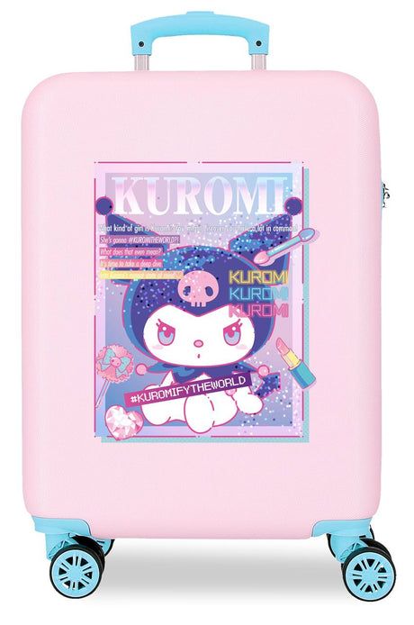 4281115 TROLLEY ABS 55CM.4R. KUROMI CURRENT MOOD PINK