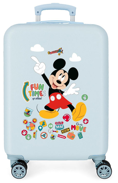 4231111 TROLLEY ABS 55CM. 4R. MICKEY ZABAWY JASNONIEBIESKI