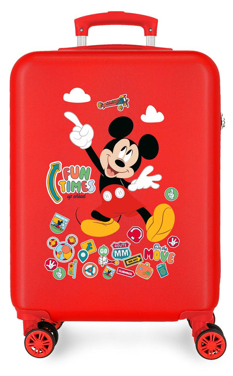 4231112 TROLLEY ABS 55CM. 4R. MICKEY SPASSIGE ZEITEN