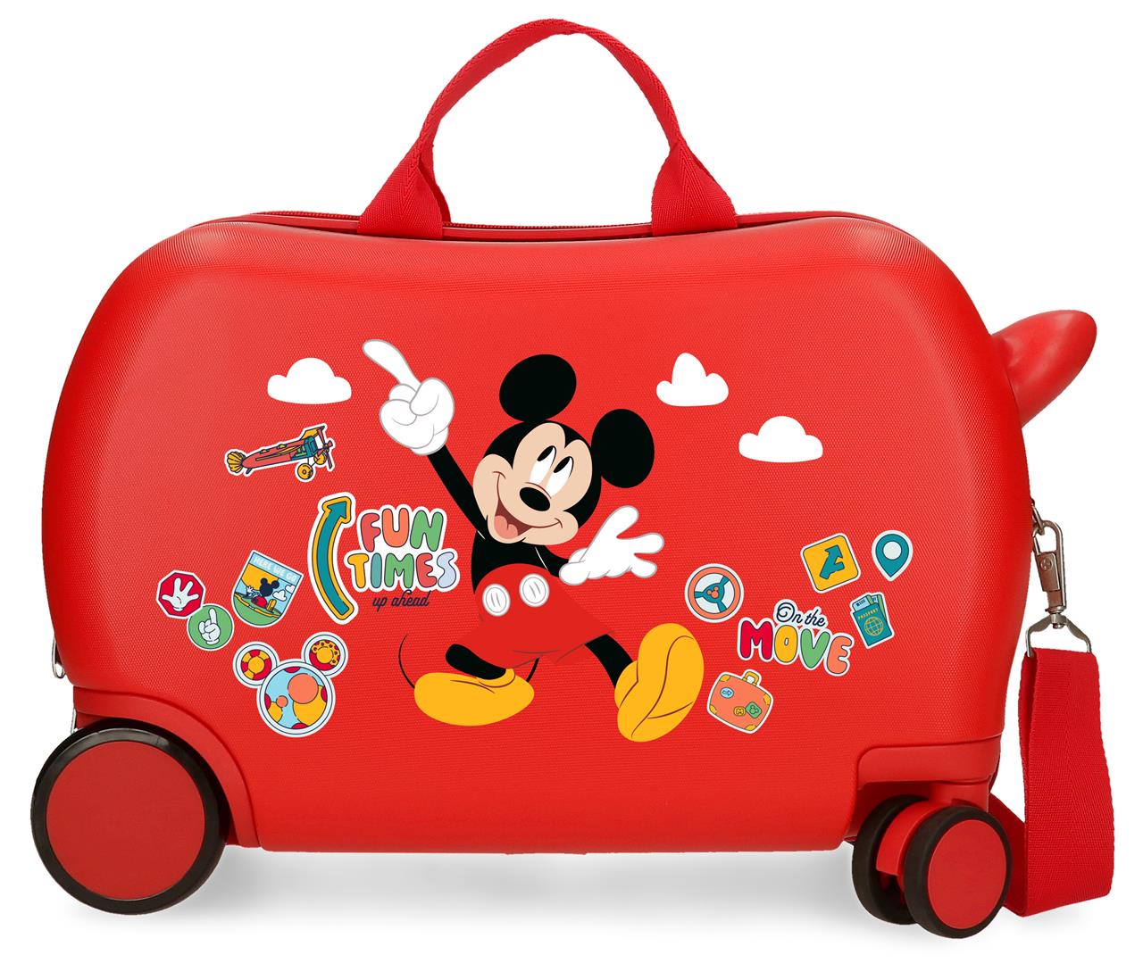 4231012 MALETA INF.ABS 4R.(2 MULTI.) 45CM. MICKEY FUN TIMES