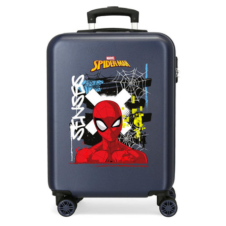 TROLLEY ABS 55CM.4R. GRAFFITIS DE SPIDERMAN MARIN C100