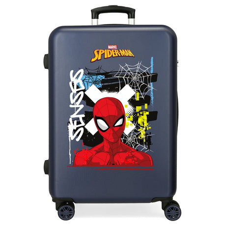 TROLLEY ABS 65CM.4R. GRAFFITI OF SPIDERMAN MARINE C.101