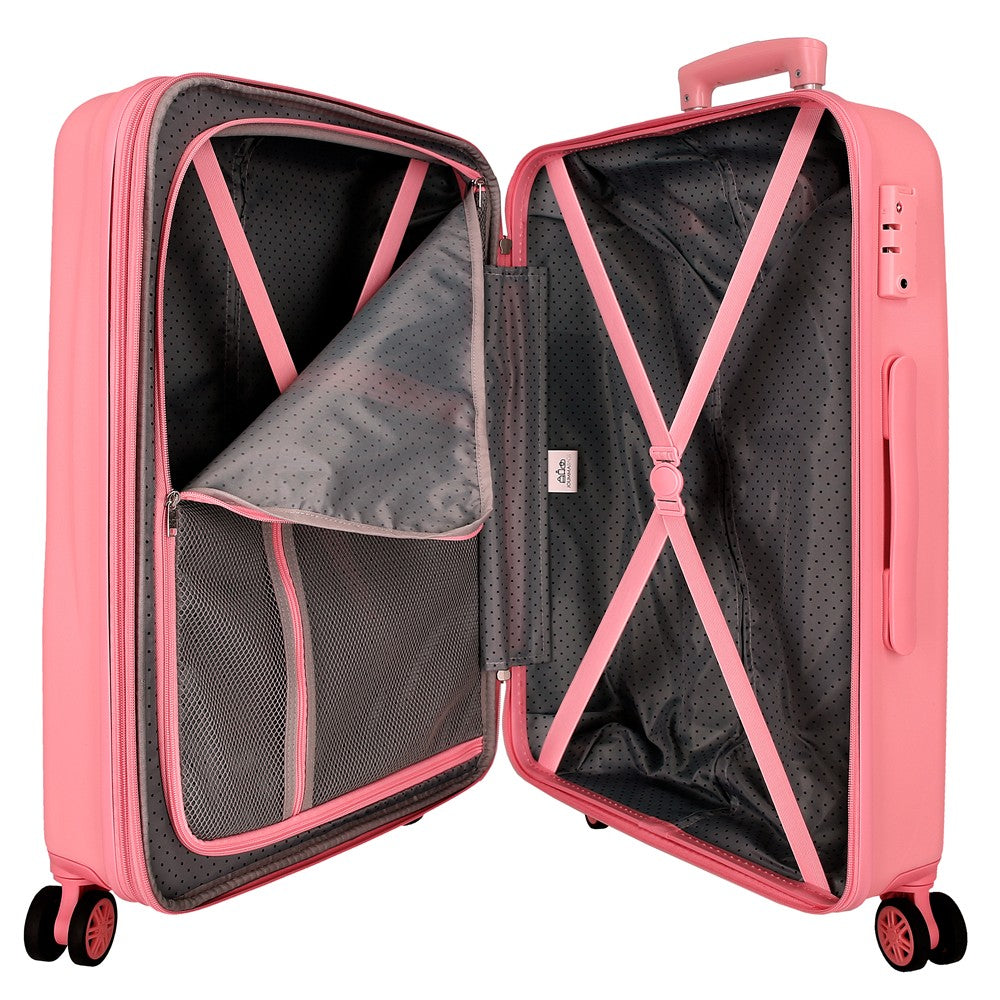 TROLLEY ABS 65CM.4R. MINNIE HEUREUX D'ÊTRE MOI ROSA C.101