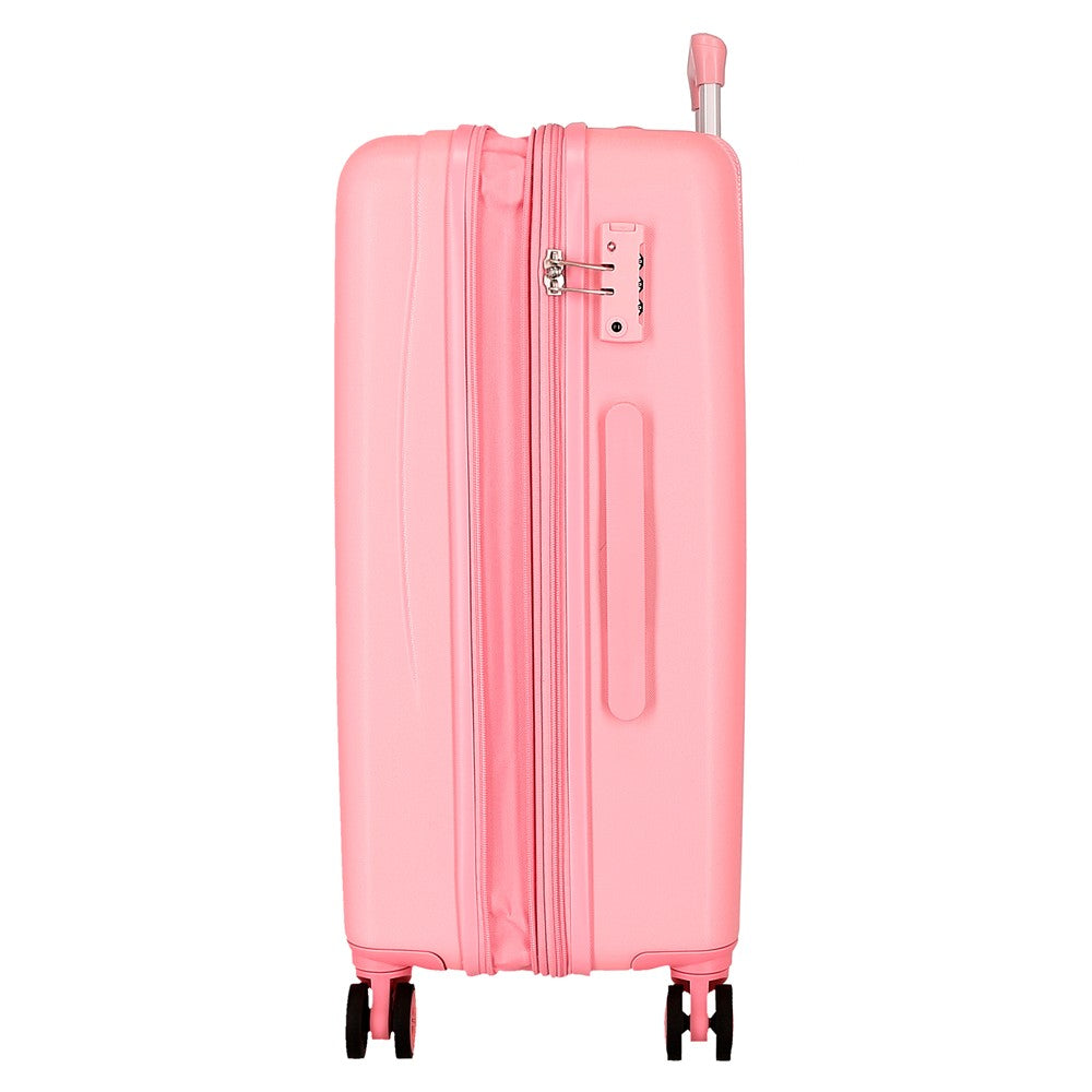 TROLLEY ABS 65CM.4R. MINNIE HEUREUX D'ÊTRE MOI ROSA C.101