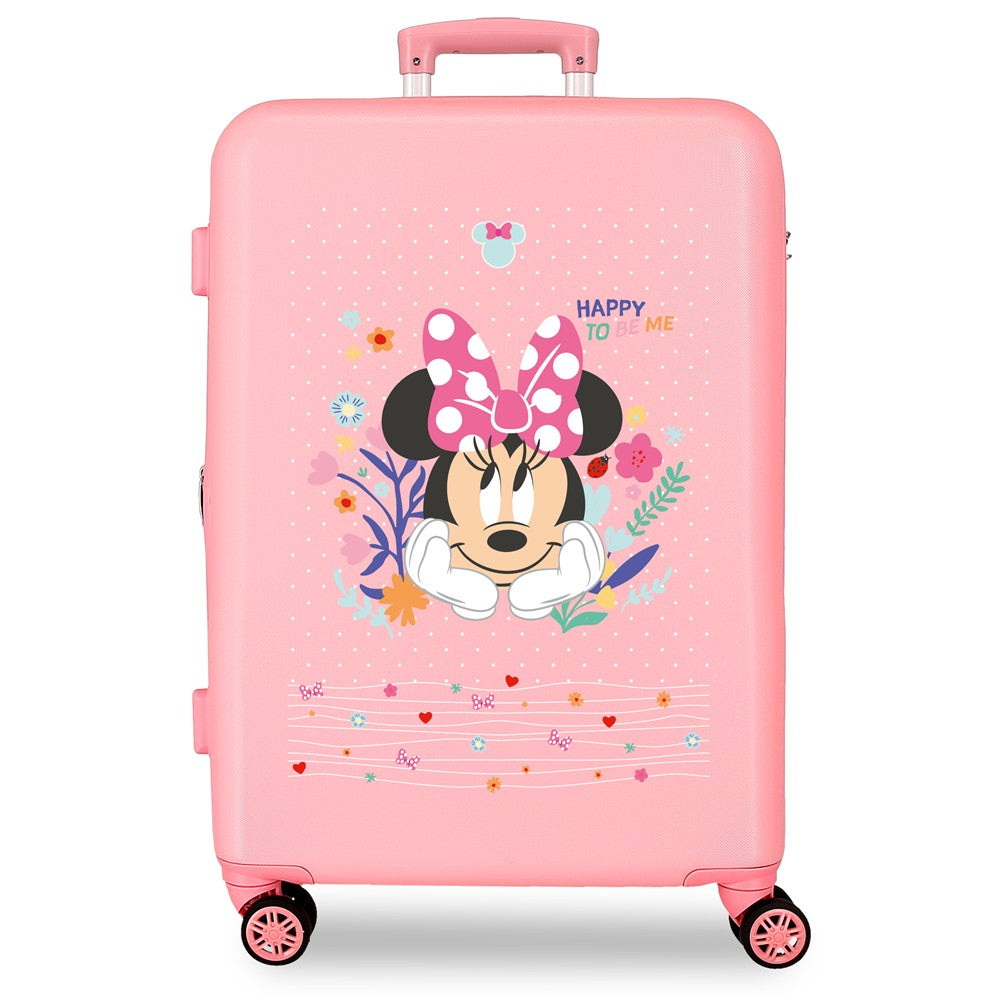 TROLLEY ABS 65CM.4R. MINNIE HEUREUX D'ÊTRE MOI ROSA C.101