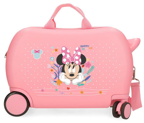 4321011 VALISE INFÉRIEUREABS 4R.(2 MULTI.) 45CM. MINNIE HEUREUX DE B