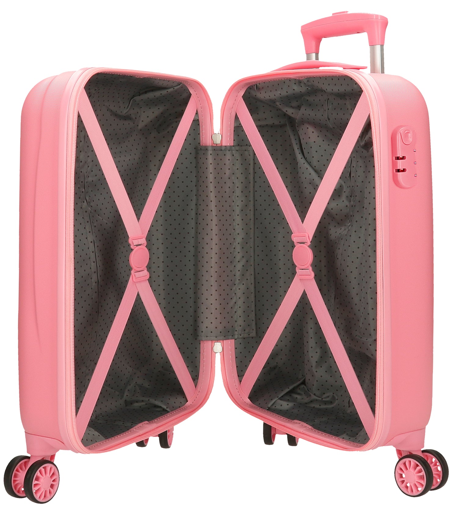 4321311 TROLLEY ABS 50 CM. 4R. MINNIE FELIZ POR SER EU ROSA