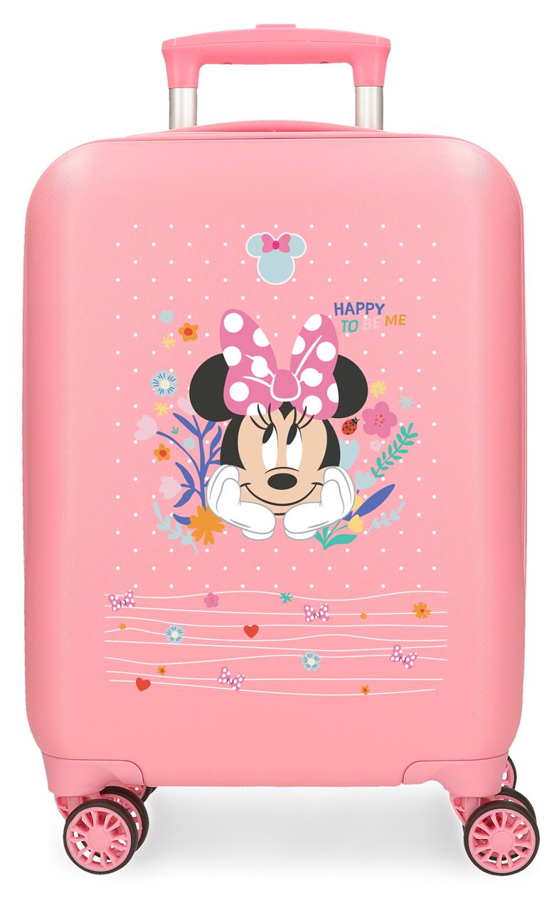 4321311 TROLLEY ABS 50 CM. 4R. MINNIE FELIZ POR SER EU ROSA