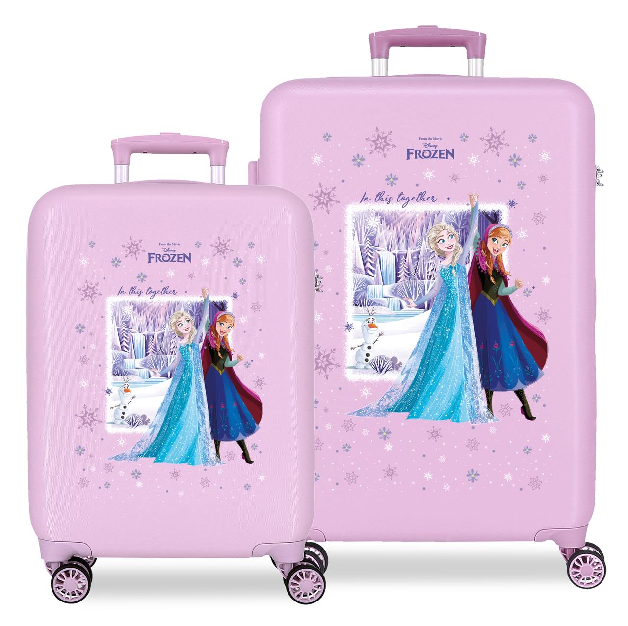 4331411 SET/2 TROLLEY ABS 55-65CM. 4R. FROZEN NESTE JUNTO
