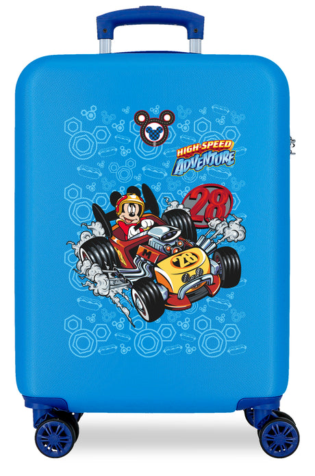 TROLLEY ABS 55CM.4R. MICKEY  HIGH SPEED AZULON