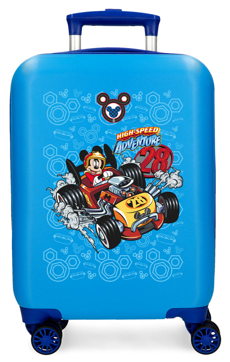 TROLLEY ABS 50CM.4R. MICKEY  HIGH SPEED AZULON