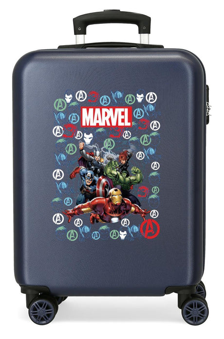 4431721 TROLLEY ABS 55CM. 4r. AVENGERS TEAM MARINE