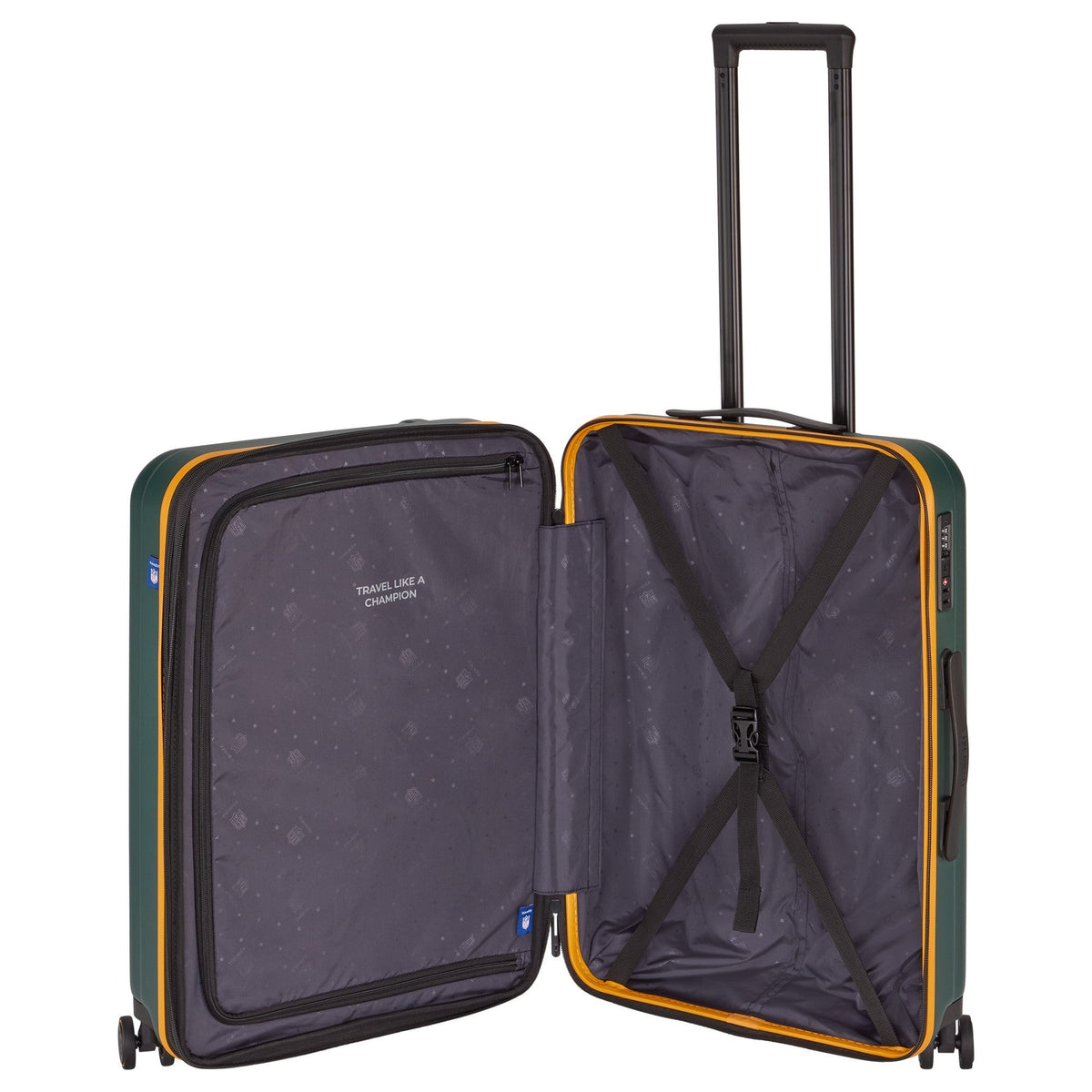 Travelite Nfl Medium Suitcase Extensible 67Cm Green Bay Packers