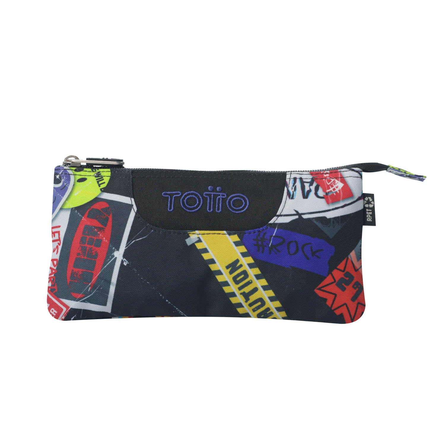 TOTTO Mochila escolar con ruedas Renglones + Estuche Tablero - 8C5 Sticky