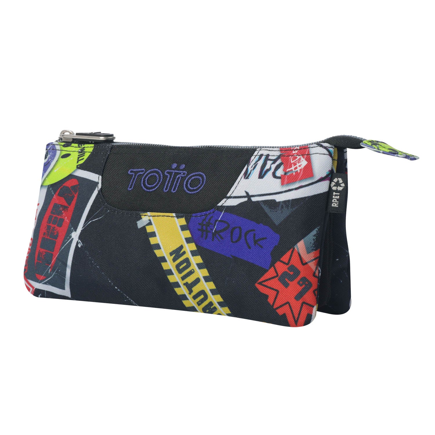 TOTTO Mochila escolar con ruedas Renglones + Estuche Tablero - 8C5 Sticky