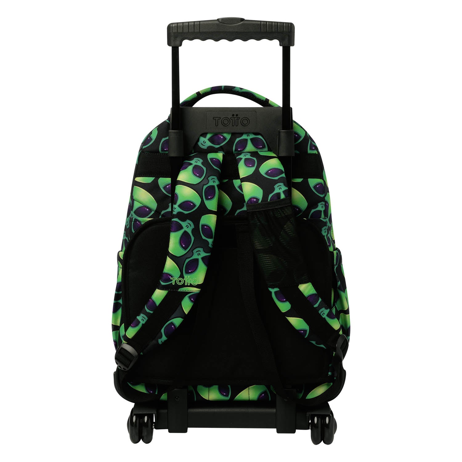 TOTTO Mochila escolar con ruedas Renglones + Estuche Tablero - 6DS Ali