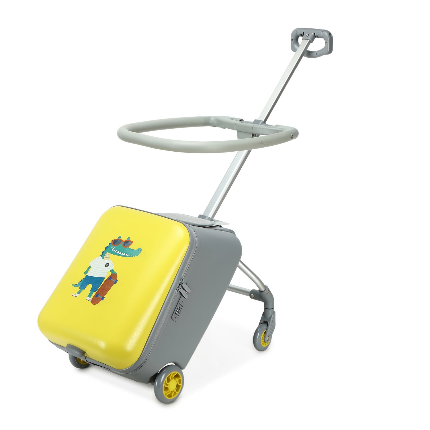 GREENWICH suitcase with child seat CROCODILE