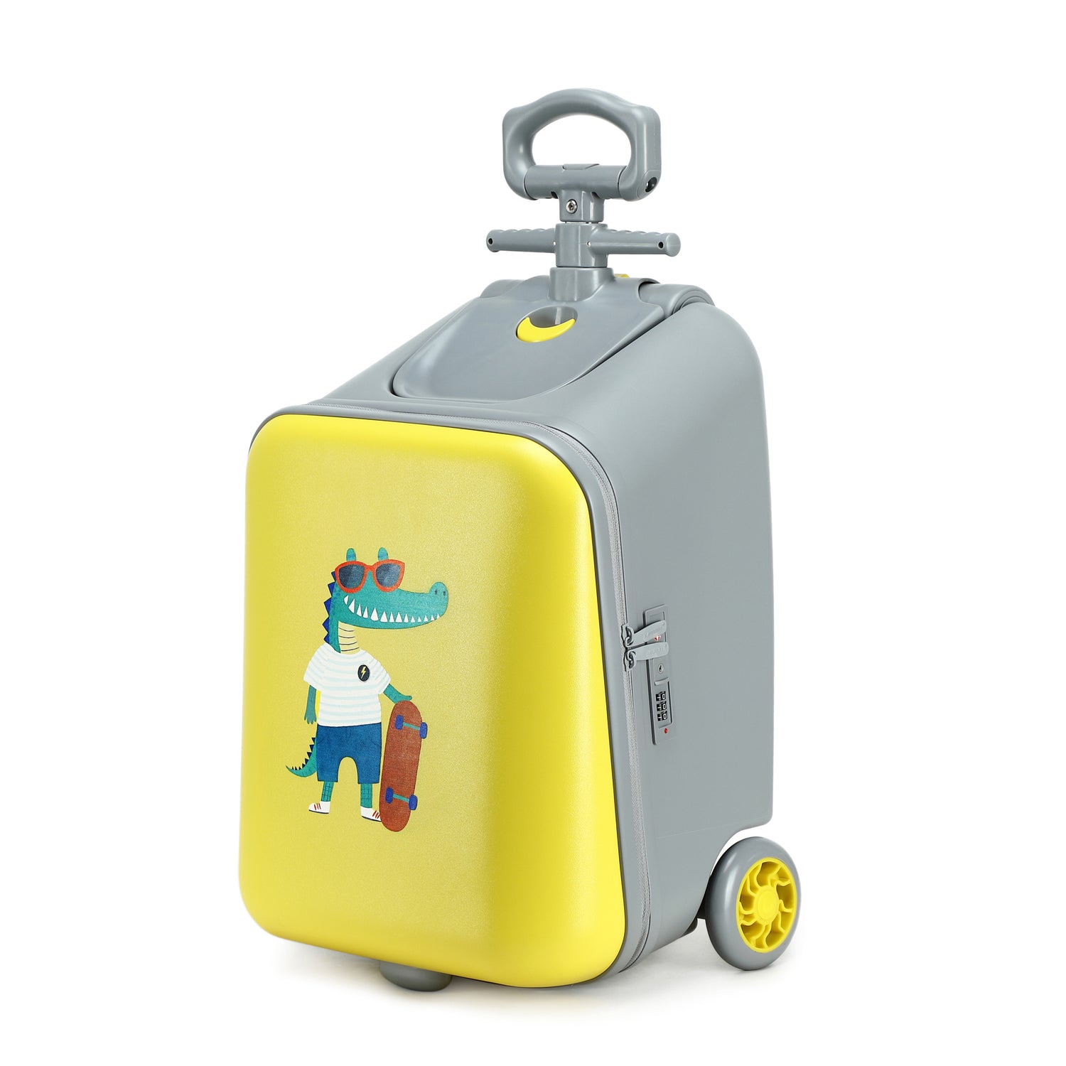 GREENWICH suitcase with child seat CROCODILE