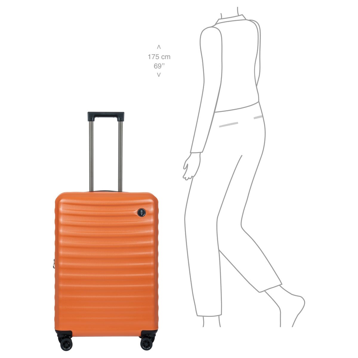 Bric's NAUSICAA MITTLERER KOFFER EXTENSIBLE 70CM ORANGE