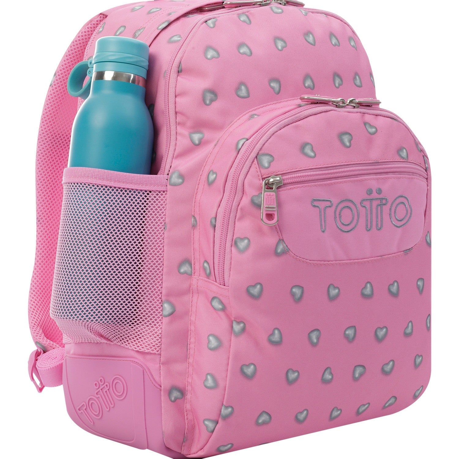 TOTTO Zaino Scolastico Con Ruote Smontabili Frattale – Gesso, Taglia Grande: Pratico, Robusto E Con Trolley Estraibile. Perfetto Per La Scuola Secondaria.