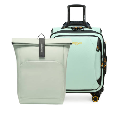 GREENWICH pack kabine kuffert 55 cm VANCOUVER + HACHE roll top rygsæk