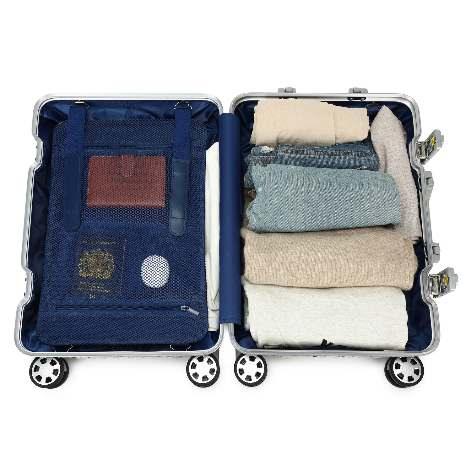 GREENWICH Maleta 100% ALUMINIO de cabina Paris 55CM