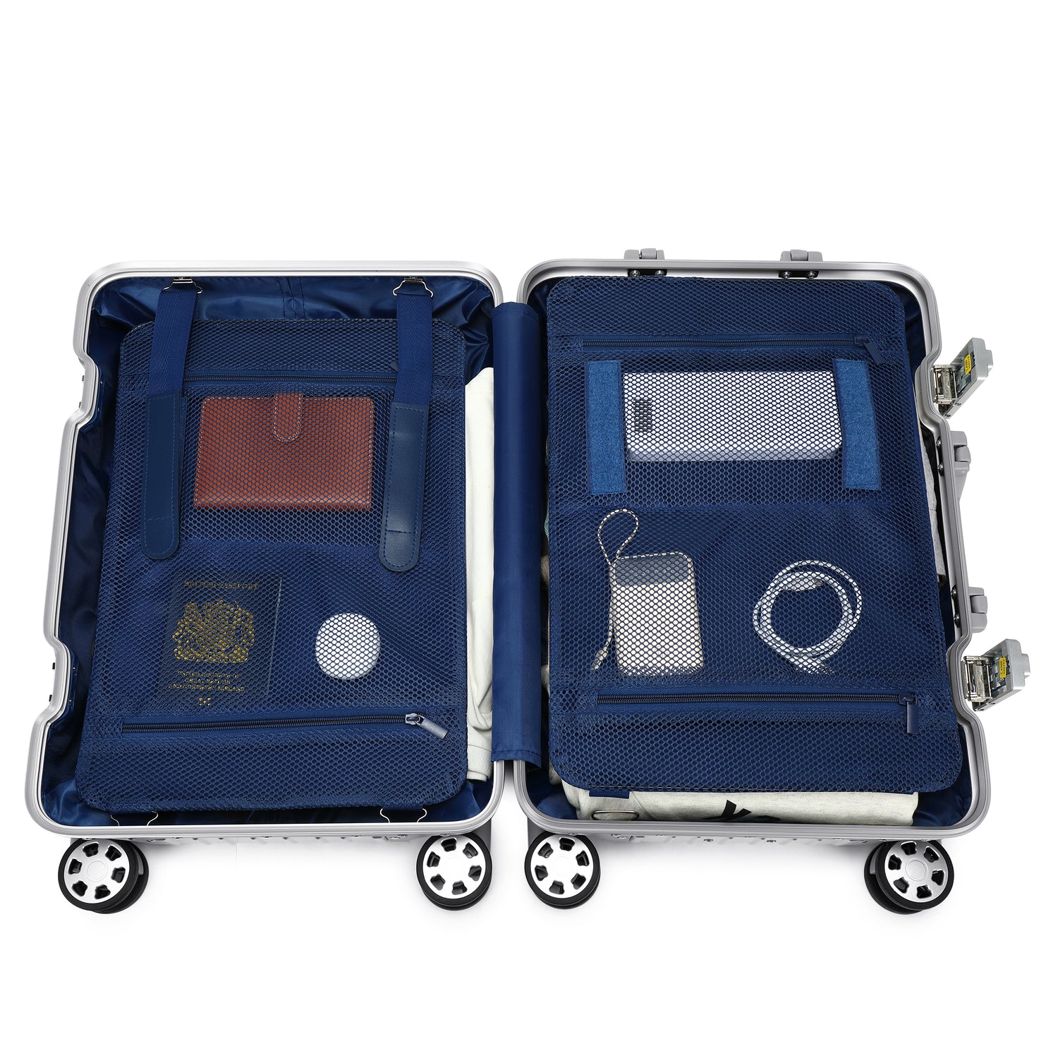 GREENWICH Maleta 100% ALUMINIO de cabina Paris 55CM