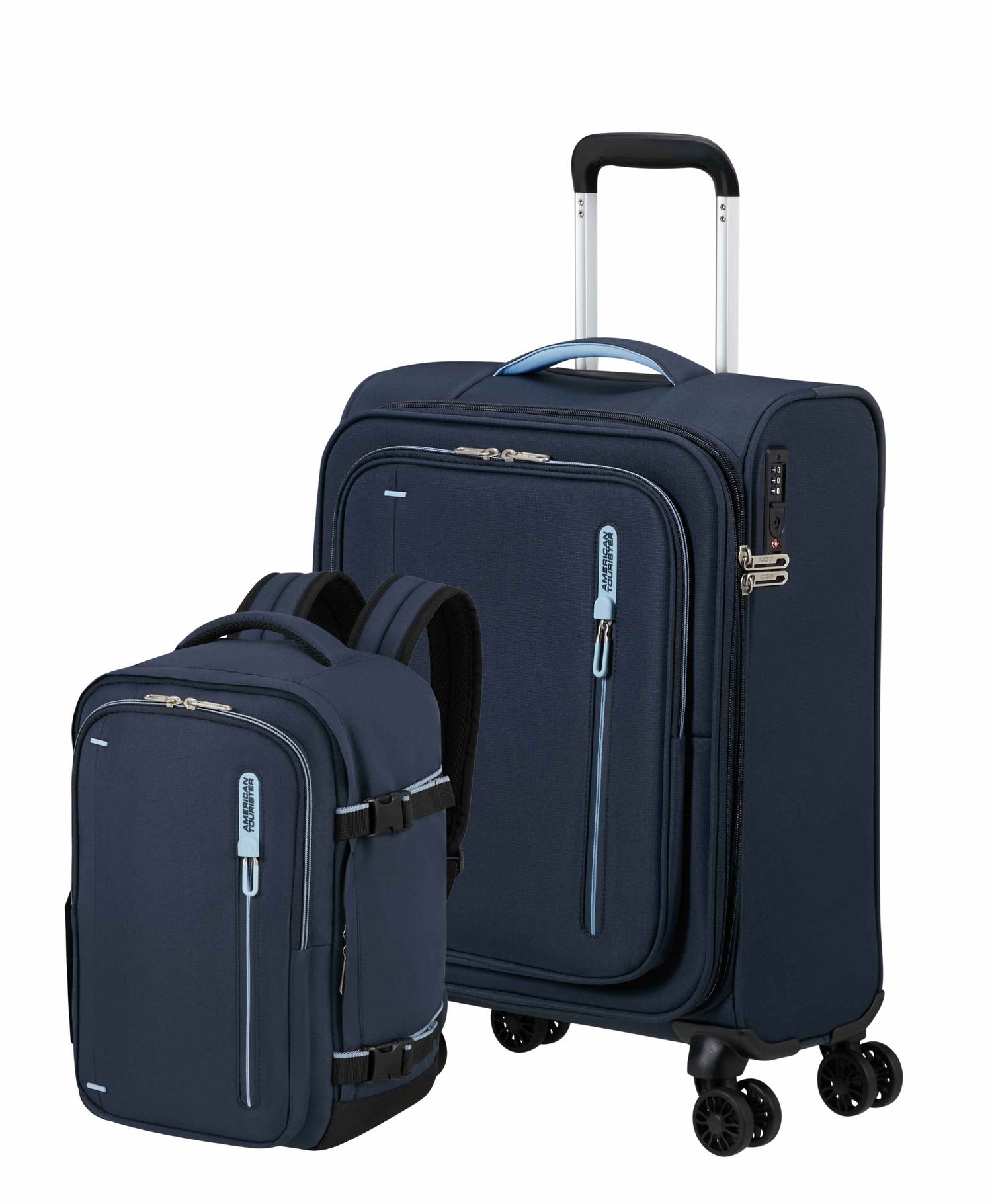 Pack Kabinenkoffer + S CLOUDRIDER Rucksack AMERICAN TOURISTER
