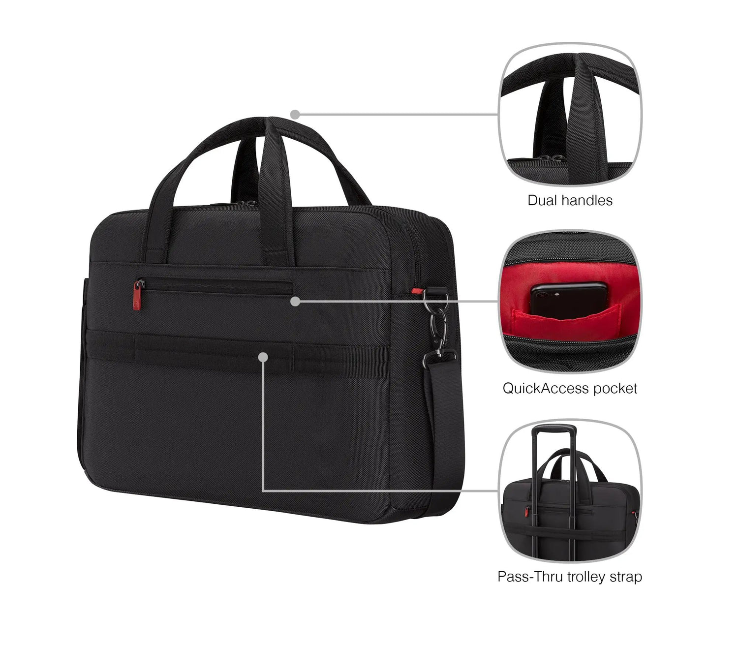 WENGER METEOR Maletín 16"–17"