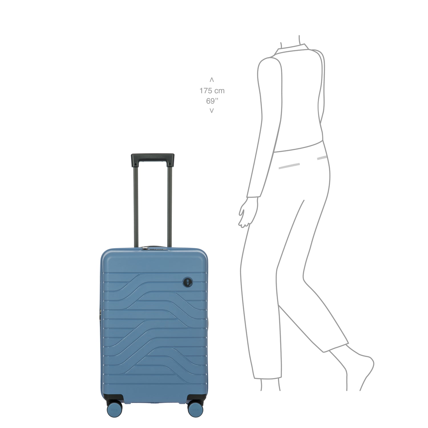 BRIC'S ULISSE TROLLEY EXTENSIBLE MEDIANA 65CM