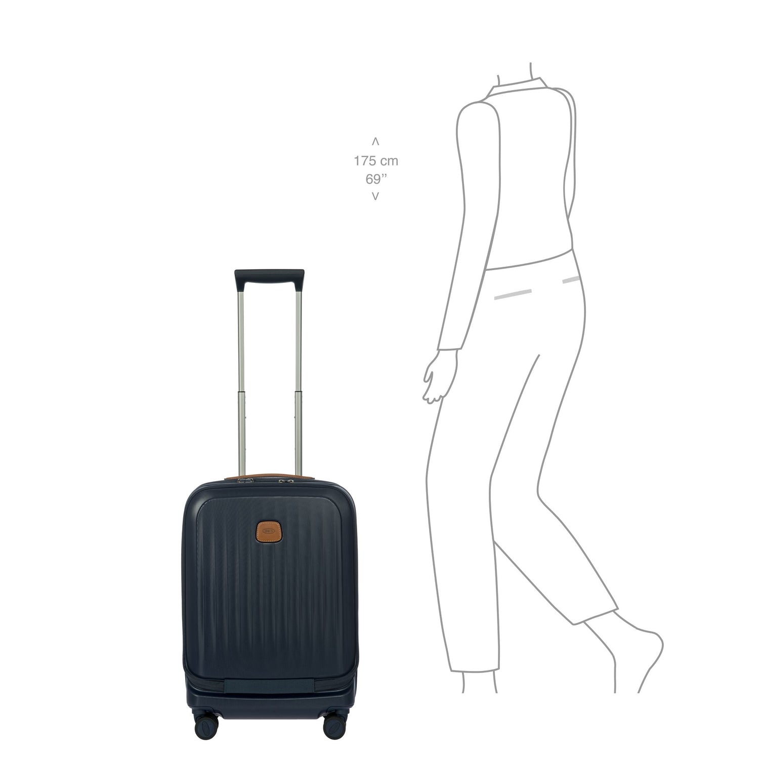 TAORMINA TROLLEY CABINE COM BOLSO PARA PC 55CM