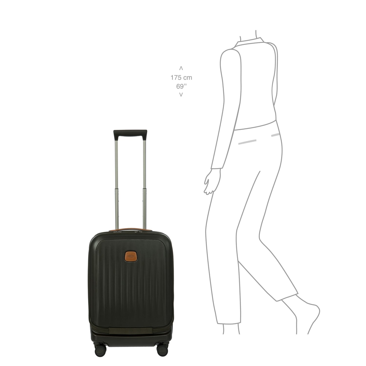 TAORMINA TROLLEY CABINE COM BOLSO PARA PC 55CM