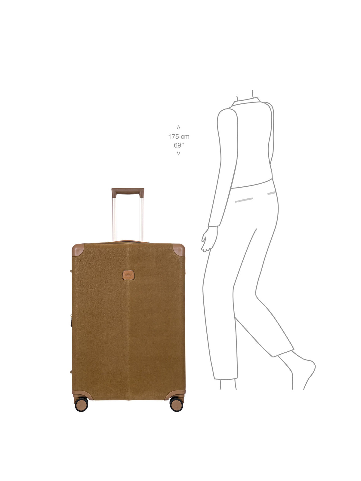 Bric's LIFE GRANDE VALISE HYBRIDE EXTENSIBLE 78CM BEIGE
