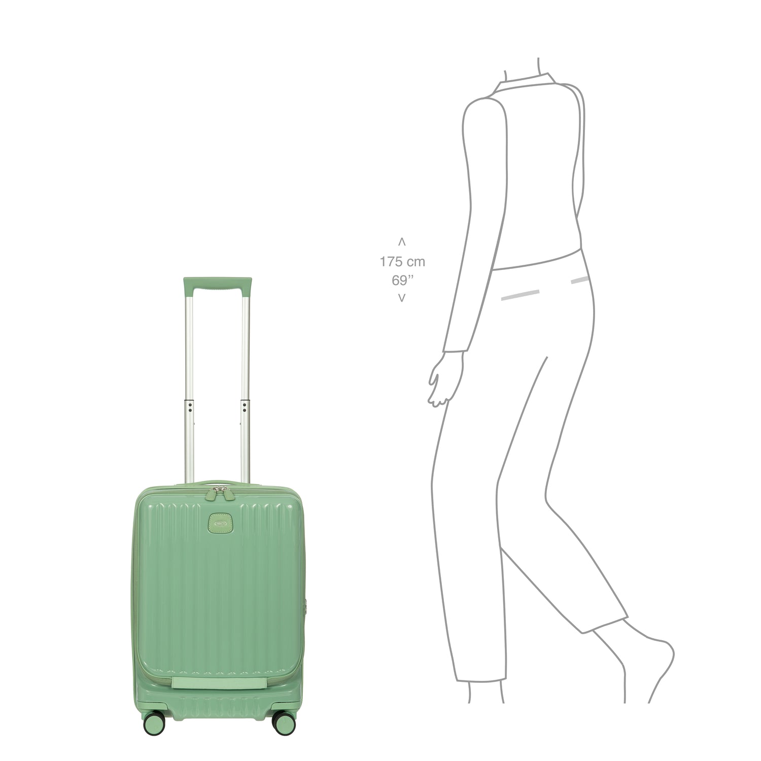 BRIC´S POSITANO MALETA DE CABINA EXTENSIBLE CON BOLSILLO PARA PC 55CM