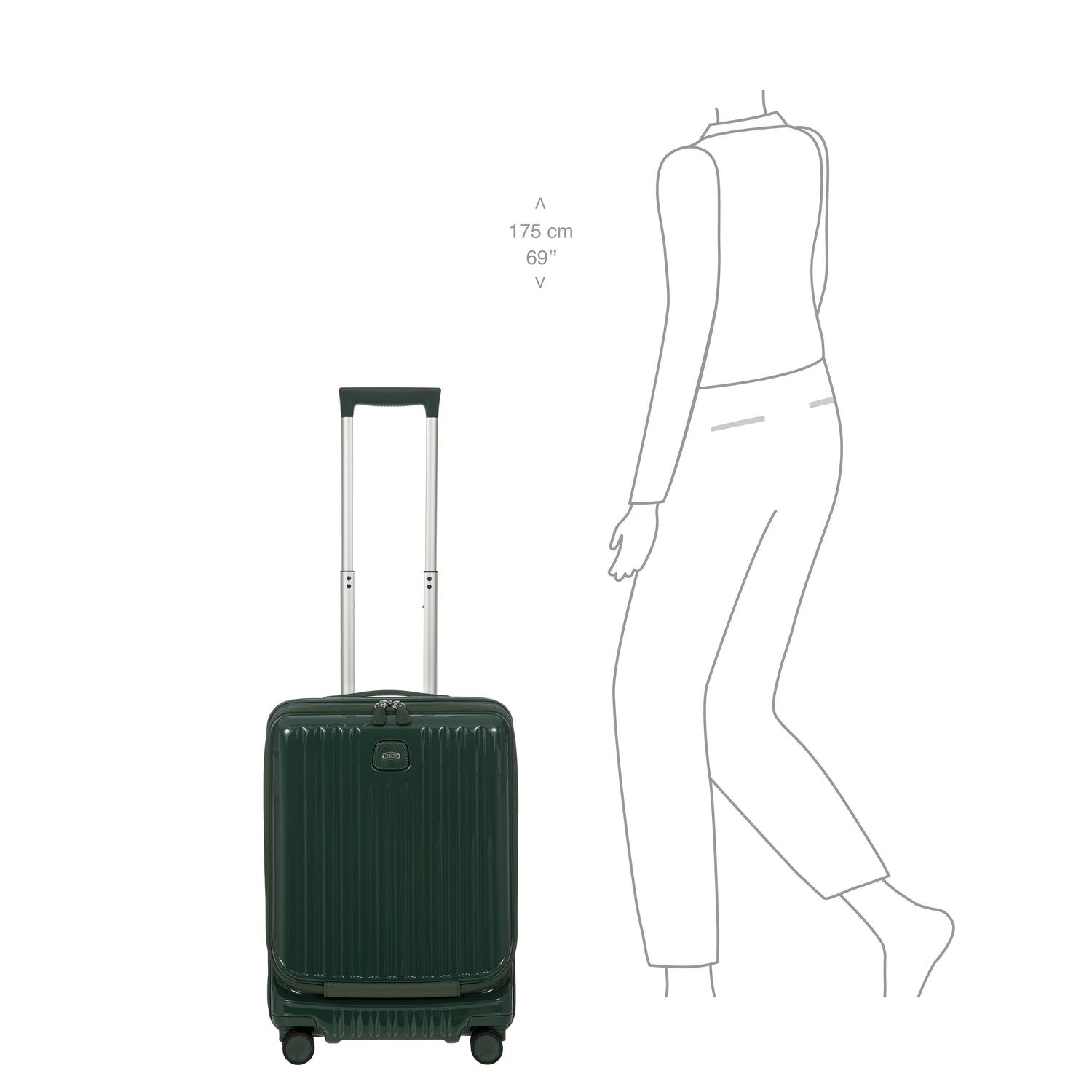 BRIC´S POSITANO MALETA DE CABINA EXTENSIBLE CON BOLSILLO PARA PC 55CM