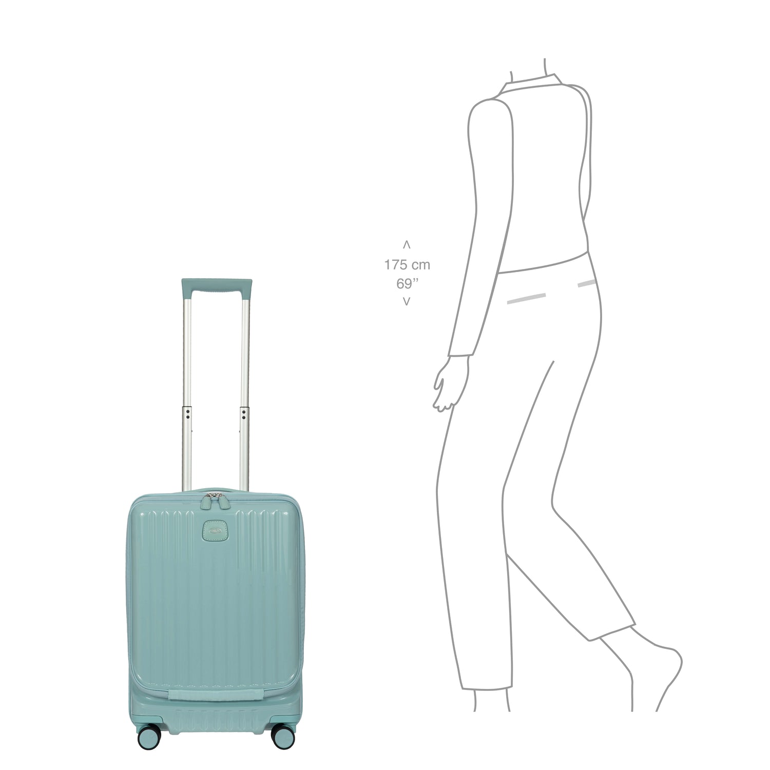 BRIC´S POSITANO MALETA DE CABINA EXTENSIBLE CON BOLSILLO PARA PC 55CM