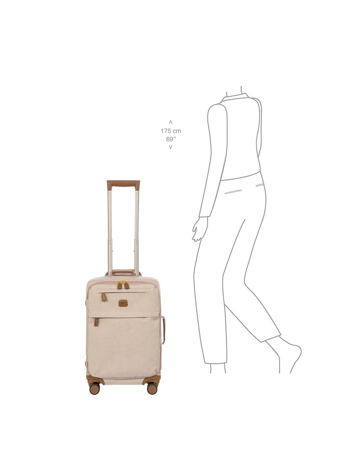 Bric VOLTERRA TRAMA Walizka kabinowa 55CM BURDEN
