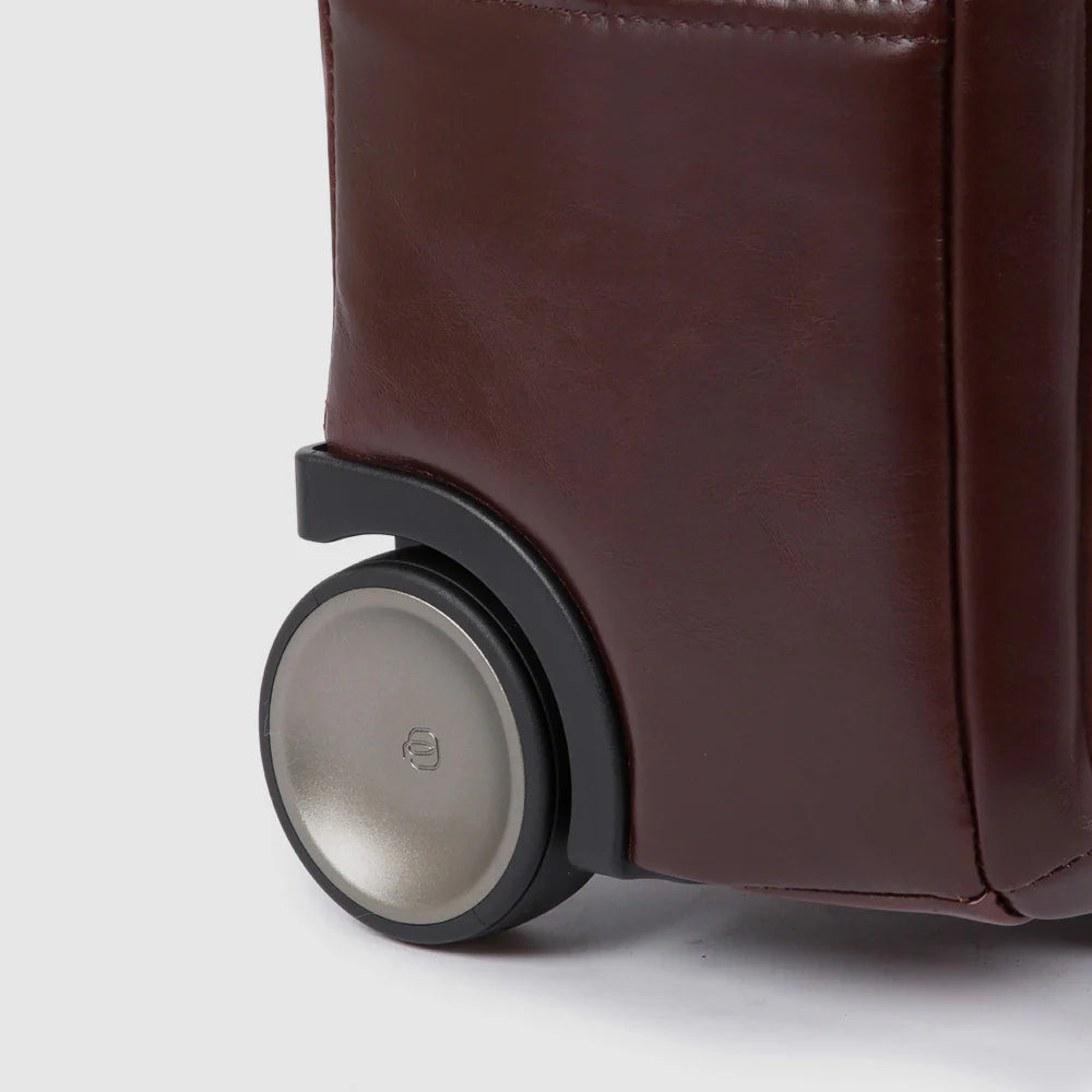 PIQUADRO Trolley piloto de piel para portátil 15,6"