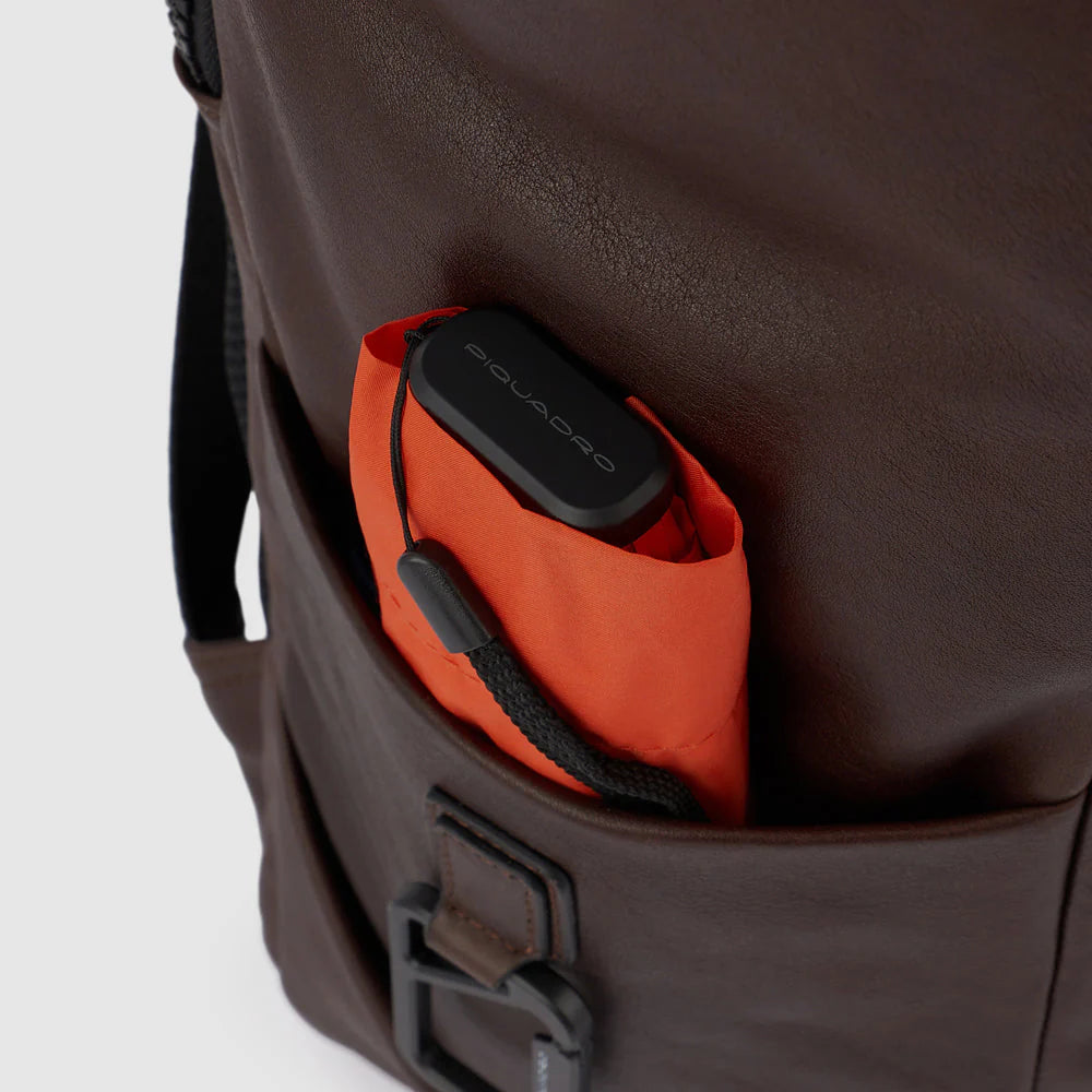 PIQUADRO MEN'S ROLL TOP TYPE BACKPACK FOR 15'6" LAPTOP HARPER