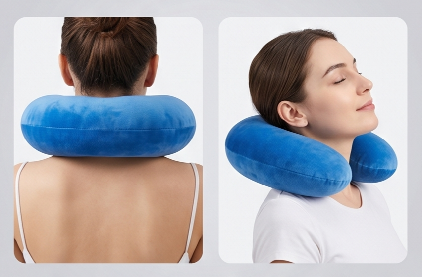 Ergonomic travel pillow