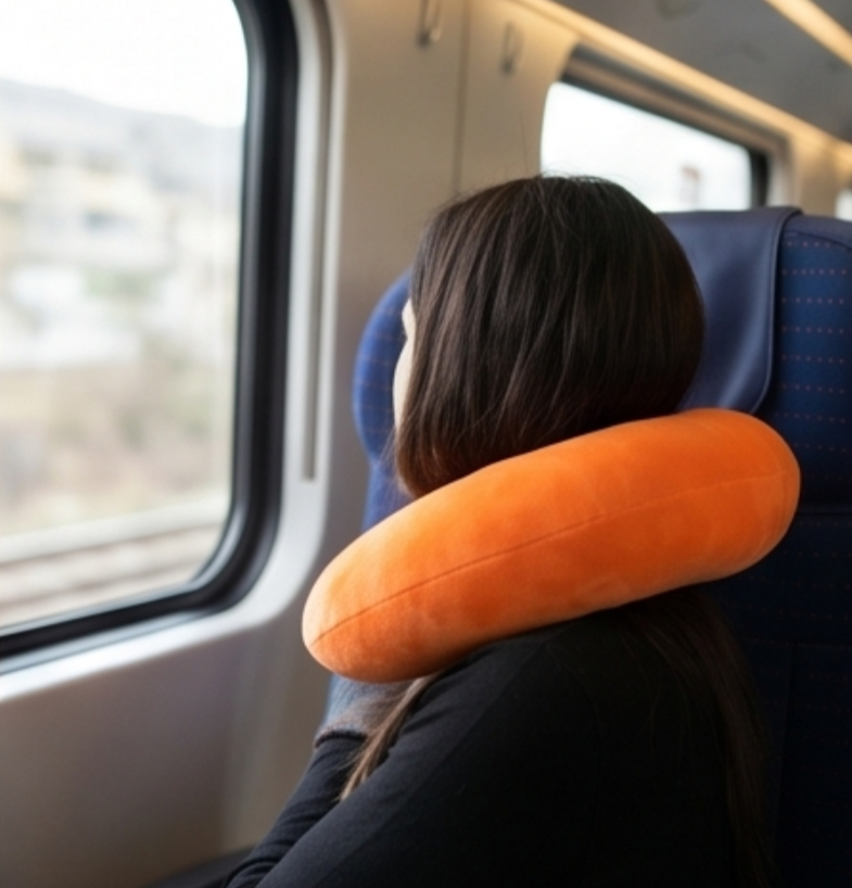 Ergonomic travel pillow