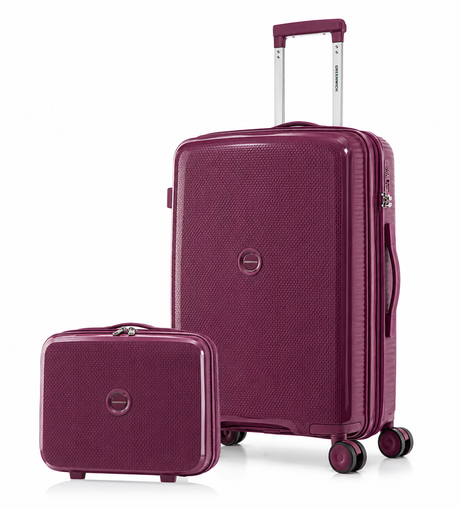 GREENWICH Walizka kabinowa z extensible + neceser ARUBA