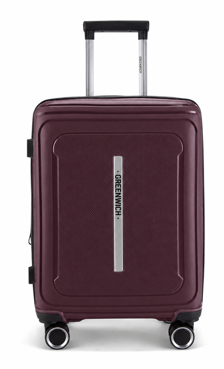 GREENWICH Valise cabine 56cm extensible TERRE DE SIENNE