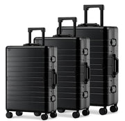 GREENWICH set van 100% ALUMINIUM koffers SHANGHAI