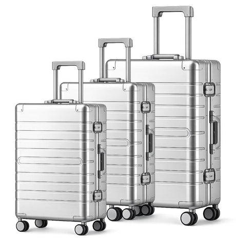 GREENWICH set of 100% ALUMINUM suitcases SHANGHAI